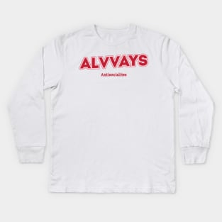 Alvvays Antisocialites Kids Long Sleeve T-Shirt